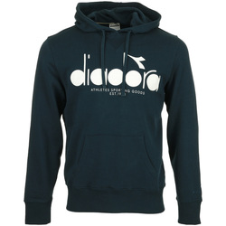 tekstylia Męskie Bluzy Diadora Hoodie 5Palle Niebieski