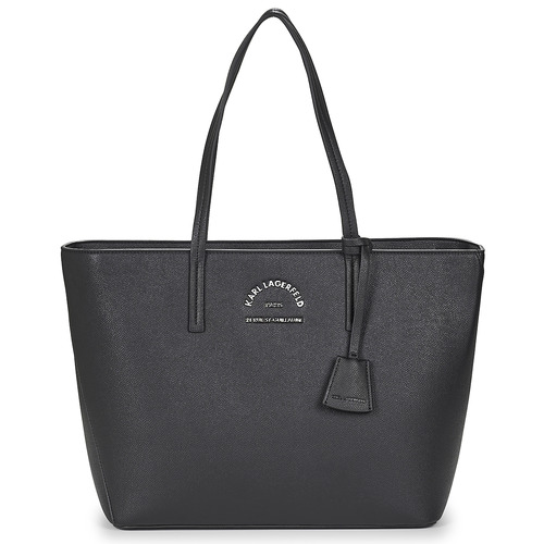 Torby Damskie Torby shopper Karl Lagerfeld RSG METAL LG TOTE Czarny