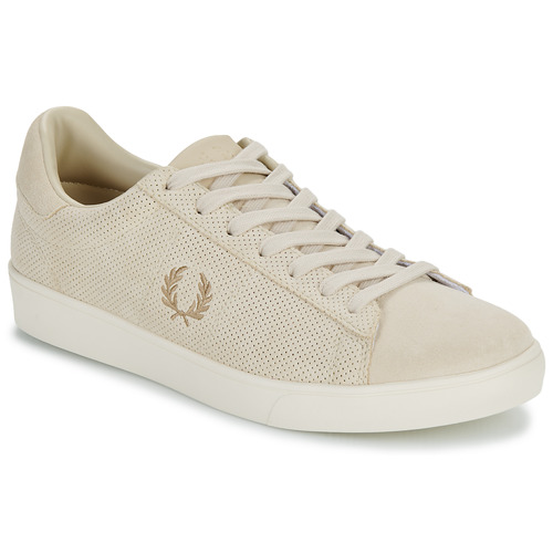 Buty Męskie Trampki niskie Fred Perry B4334 Spencer Perf Suede Beżowy