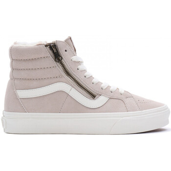 Buty Damskie Buty skate Vans Sk8-hi reissue side zip cozy hugk Beżowy