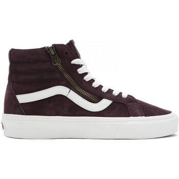 Buty Damskie Buty skate Vans Sk8-hi reissue side zip cozy hug Brązowy