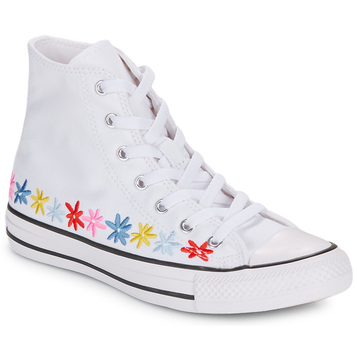 Buty Dziewczynka Trampki wysokie Converse CHUCK TAYLOR ALL STAR Biały / Wielokolorowy