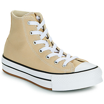 Buty Dziecko Trampki wysokie Converse CHUCK TAYLOR ALL STAR EVA LIFT Beżowy