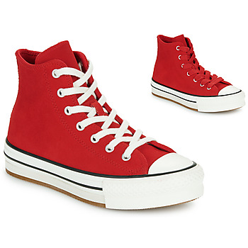 Buty Dziewczynka Trampki wysokie Converse CHUCK TAYLOR ALL STAR EVA LIFT Czerwony