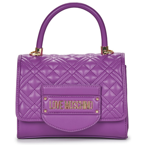 Torby Damskie Torebki do ręki Love Moschino QUILTED TAB Fioletowy