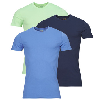 tekstylia Męskie T-shirty z krótkim rękawem Polo Ralph Lauren S / S CREW-3 PACK-CREW UNDERSHIRT Niebieski / Marine / Zielony