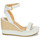 Buty Damskie Sandały Lauren Ralph Lauren HILARIE-ESPADRILLES-WEDGE Biały