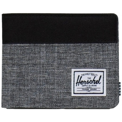 Torby Męskie Portfele Herschel Roy Eco Wallet - Raven Crosshatch Szary