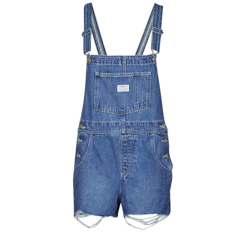 tekstylia Damskie Kombinezony / Ogrodniczki Levi's VINTAGE SHORTALL Niebieski