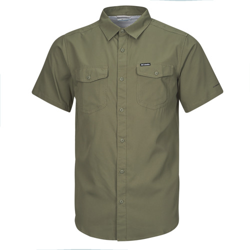 tekstylia Męskie Koszule z krótkim rękawem Columbia Utilizer II Solid Short Sleeve Shirt Zielony