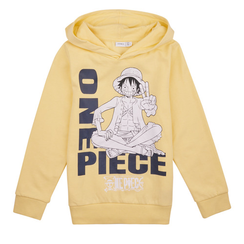 tekstylia Chłopiec Bluzy Name it NKMNALLE ONEPIECE SWEAT WH BRU  VDE Żółty