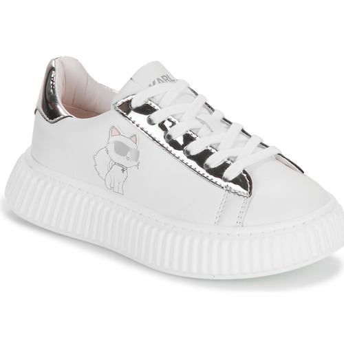 Buty Dziewczynka Trampki niskie Karl Lagerfeld KARL'S VARSITY KLUB Biały