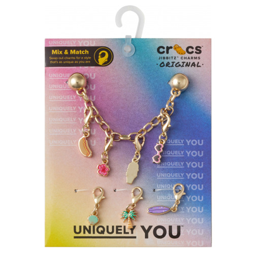 Dodatki Akcesoria do butów Crocs JIBBITZ Tropical Removable Charm Chain Wielokolorowy