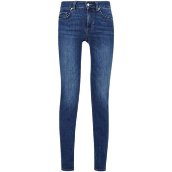 tekstylia Damskie Jeansy straight leg Liu Jo UXX028D4186 Niebieski