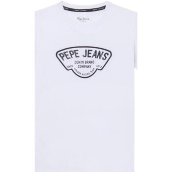 tekstylia Chłopiec T-shirty z krótkim rękawem Pepe jeans  Biały