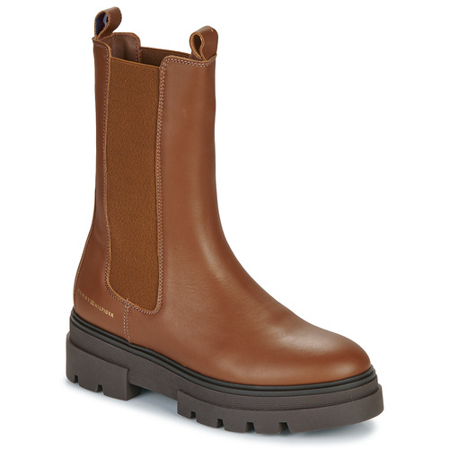 Buty Damskie Botki Tommy Hilfiger MONOCHROMATIC CHELSEA BOOT Brązowy