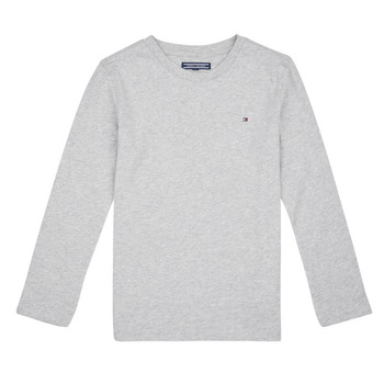 tekstylia Chłopiec T-shirty z długim rękawem Tommy Hilfiger BOYS BASIC CN KNIT L/S Szary