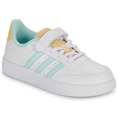 Buty Dziewczynka Trampki niskie Adidas Sportswear BREAKNET 2.0 EL C Biały / Zielony