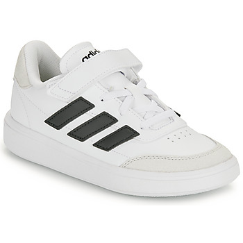 Buty Dziecko Trampki niskie Adidas Sportswear COURTBLOCK EL C Biały / Czarny / Beżowy