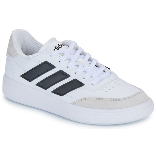 Buty Dziecko Trampki niskie Adidas Sportswear COURTBLOCK J Biały / Czarny / Beżowy