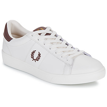 Buty Męskie Trampki niskie Fred Perry SPENCER LEATHER Biały / Bordeaux