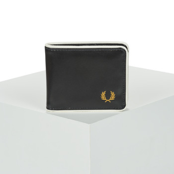 Torby Portfele Fred Perry COATED POLYESTER BILLFOLD WALL Czarny