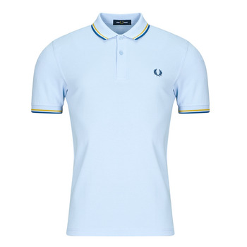 tekstylia Męskie Koszulki polo z krótkim rękawem Fred Perry TWIN TIPPED Niebieski