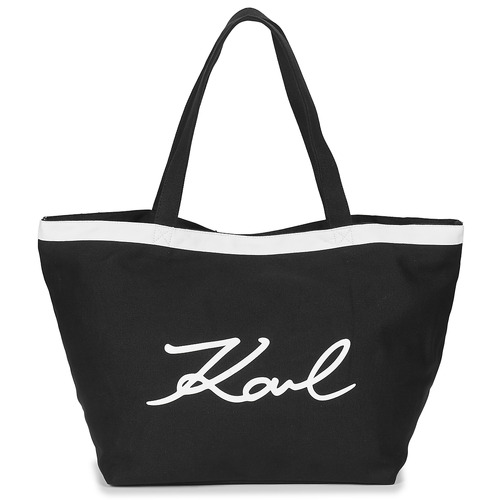 Torby Torby shopper Karl Lagerfeld K/SIGNATURE SHOPPER Czarny / Biały