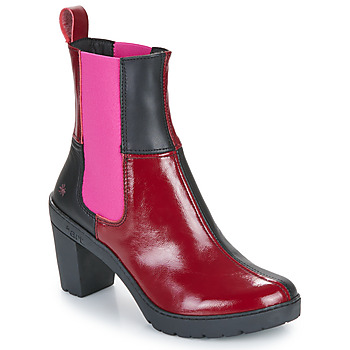 Buty Damskie Botki Art TRAVEL Bordeaux / Czarny