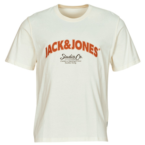 tekstylia Męskie T-shirty z krótkim rękawem Jack & Jones JORBRONX  Beżowy