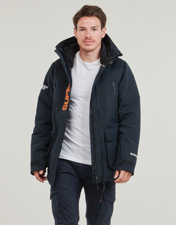 tekstylia Męskie Kurtki krótkie Superdry ULTIMATE WINDCHEATER Marine / Pomarańczowy