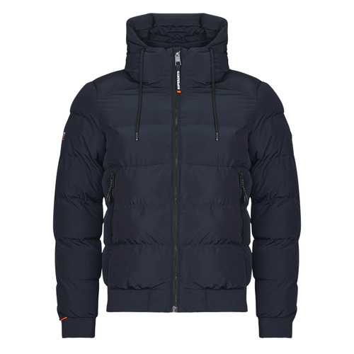 tekstylia Męskie Kurtki pikowane Superdry BOMBER SPORTS Marine