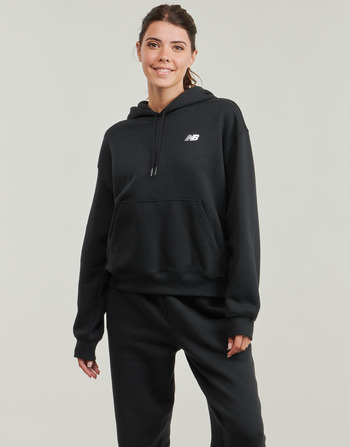 tekstylia Damskie Bluzy New Balance SMALL LOGO HOODIE Czarny