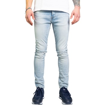 tekstylia Męskie Jeansy slim fit Only & Sons  LOOM LIFE SLIM L BLUE DESTROY DCC8617 22018617 Niebieski