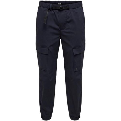 tekstylia Męskie Spodnie Only & Sons  ONS KANE CUFF PANTS GW 22020405 Niebieski