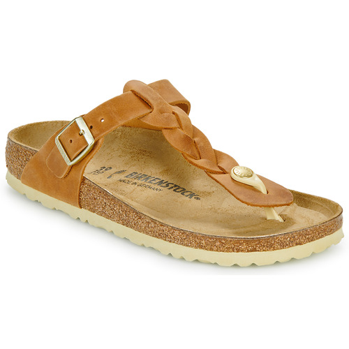 Buty Damskie Japonki Birkenstock Gizeh Braided LEOI Cognac Cognac