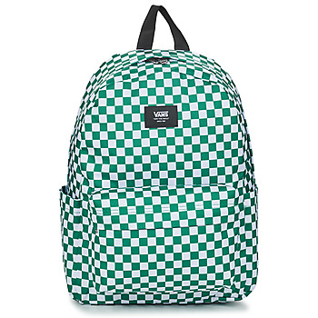 Torby Plecaki Vans OLD SKOOL GROM CHECK BACKPACK Biały / Zielony