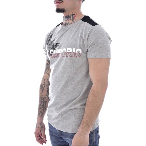 tekstylia Męskie T-shirty z krótkim rękawem Just Emporio JE-MOJIM-01 Szary