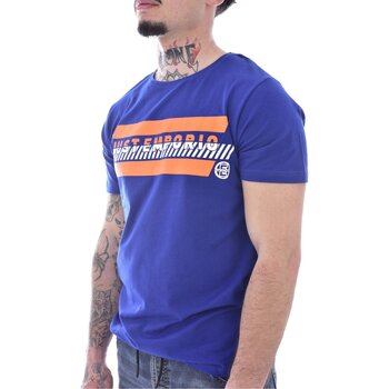 tekstylia Męskie T-shirty z krótkim rękawem Just Emporio JE-MELIM-01 Niebieski