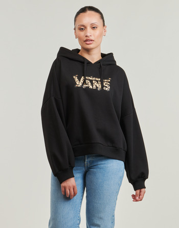 tekstylia Damskie Bluzy Vans ANIMALIER LOOSE HOODIE Czarny