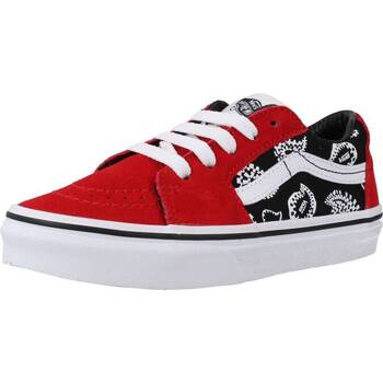 Buty Chłopiec Trampki Vans UY SK8-LOW Czerwony