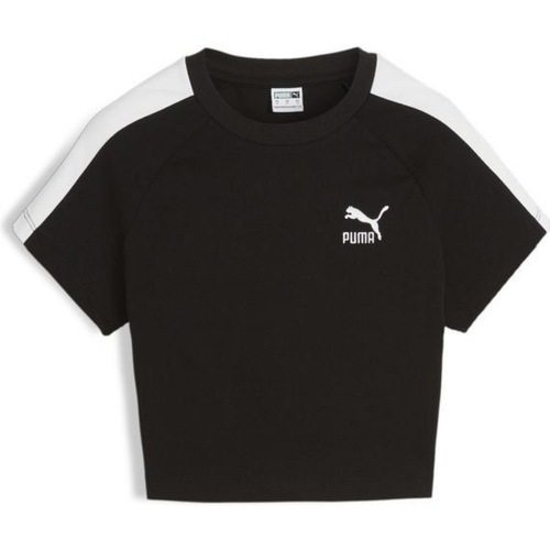 tekstylia Damskie T-shirty i Koszulki polo Puma ICONIC Czarny