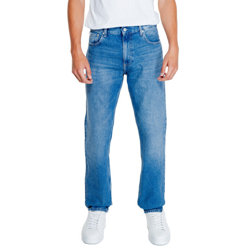 tekstylia Męskie Jeansy straight leg Calvin Klein Jeans AUTHENTIC STRAIGHT J30J325726 Niebieski