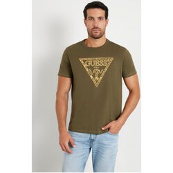 tekstylia Męskie T-shirty z krótkim rękawem Guess M4YI26 K8FQ4 Zielony