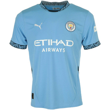 tekstylia Męskie T-shirty z krótkim rękawem Puma Mcfc Home Jersey Replica Niebieski