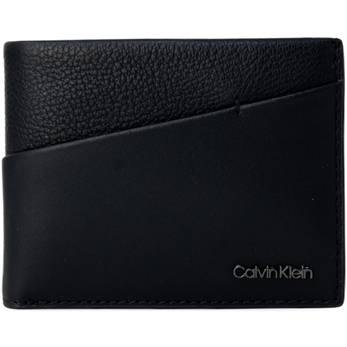 Torby Męskie Portfele Calvin Klein Jeans CK DIAGONAL BIFOLD 6CC W/BILL K50K510595 Czarny