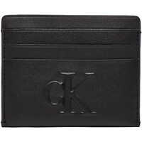 Torby Damskie Portfele Calvin Klein Jeans SCULPTED CARDCASE 6CC DEBOSS K60K612747 Czarny