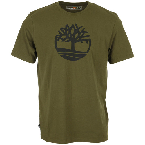 tekstylia Męskie T-shirty z krótkim rękawem Timberland Tree Logo Short Sleeve Zielony