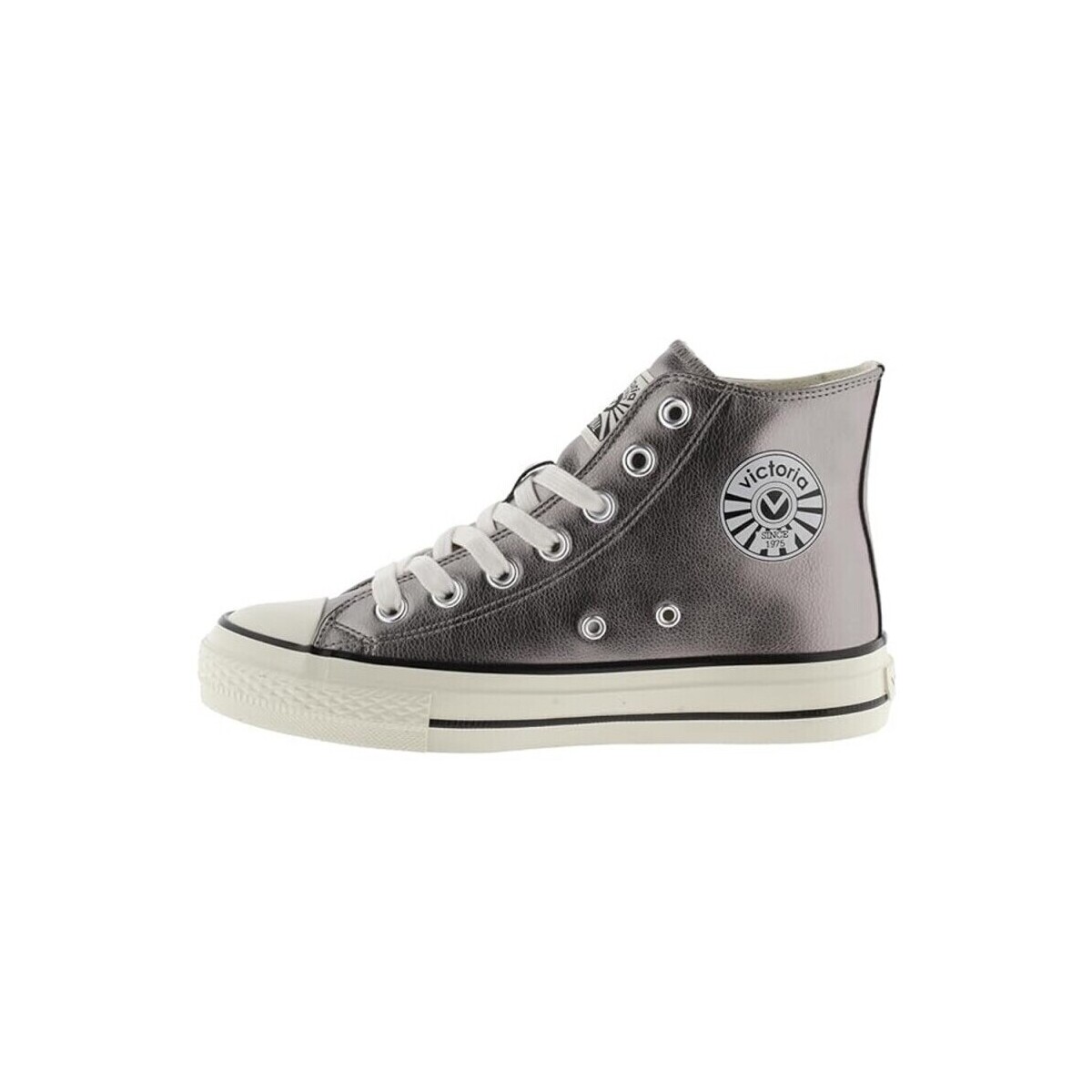 Buty Damskie Trampki wysokie Victoria SNEAKERS  1057106 Srebrny