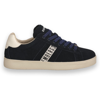 Buty Męskie Trampki Bikkembergs NAVY SUEDE Niebieski